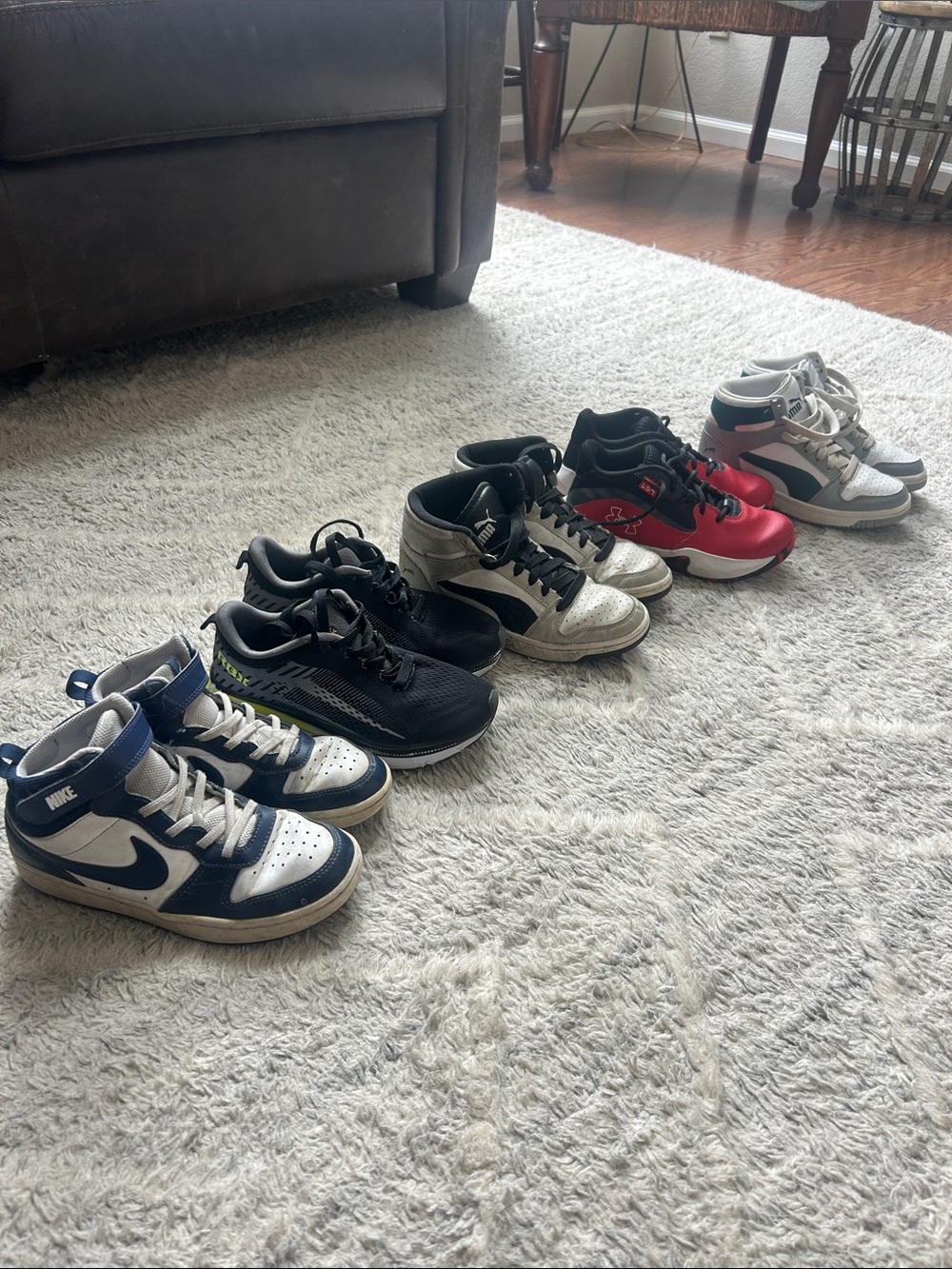 Lot of boys shoes (size 2, 3, 4 big boys)